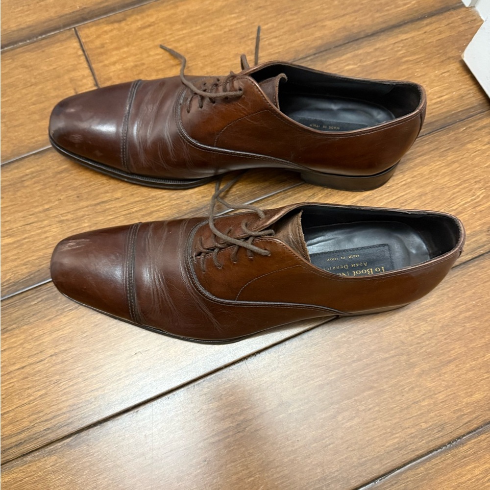 To Boot New York Aidan Brown Cap Toe Leather Oxfords, Size 9